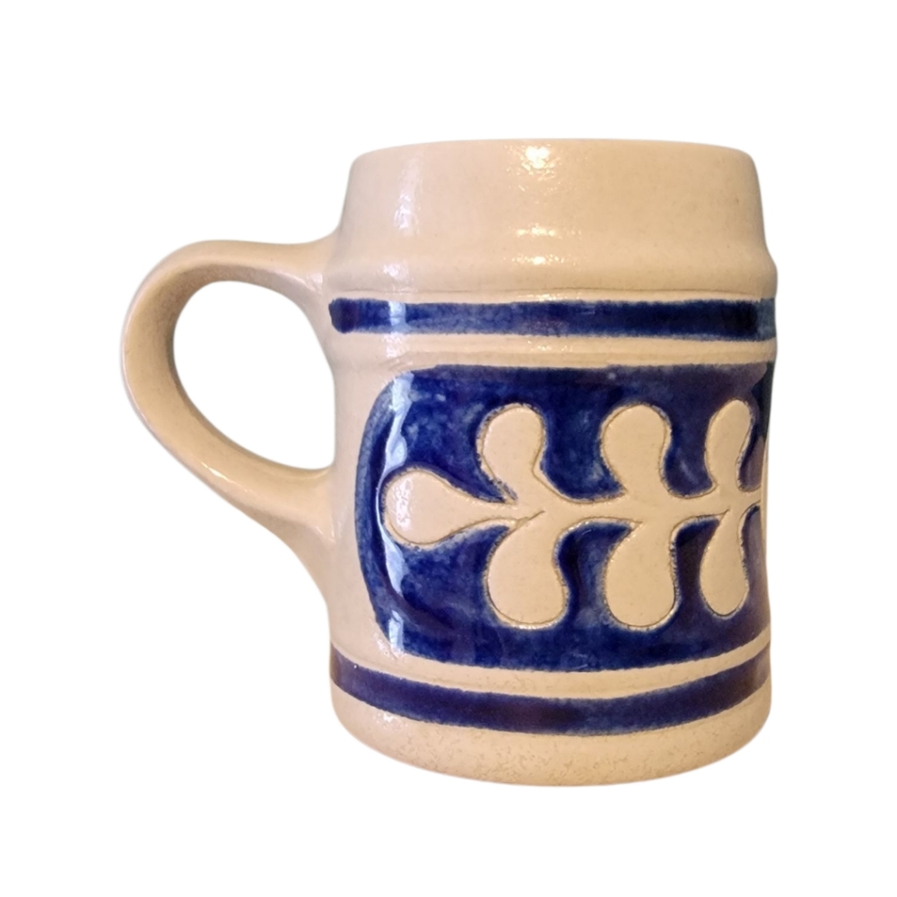 Colonial WILLIAMSBURG Blue Salt‎ Glaze Stonewear Coffee/Tea Mug